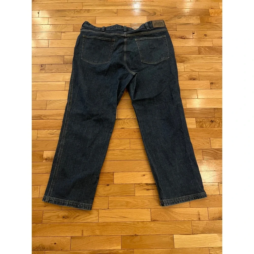 Duluth Trading‎ Co Flex Ballroom Jeans Mens 42x30 Dark Wash Straight Leg Denim